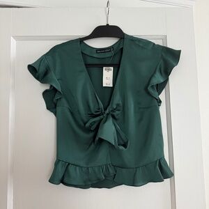 Abercrombie & fitch satin blouse